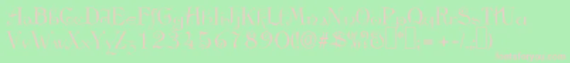 A780DecoRegular Font – Pink Fonts on Green Background