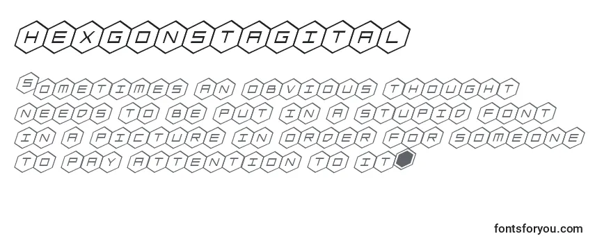 Hexgonstagital Font