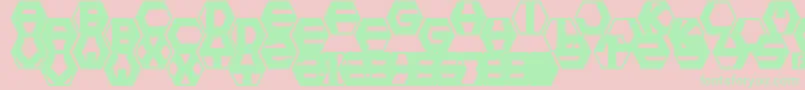En savoir plus sur la police hexotic ldr Police hexotic ldr – polices vertes sur fond rose