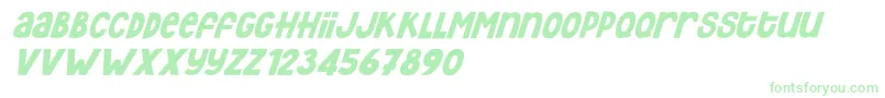 Fonte Hey Elsie italic – fontes verdes