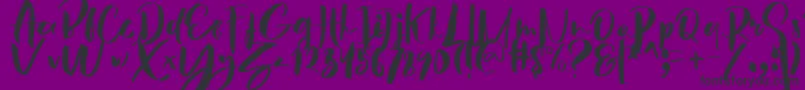 fuente Hey Sunset Brush Font – Fuentes Negras Sobre Fondo Morado