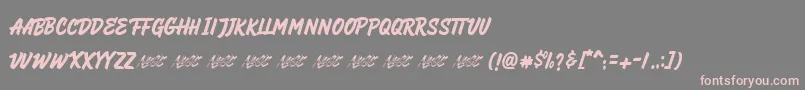 HeyBrights Font – Pink Fonts on Gray Background