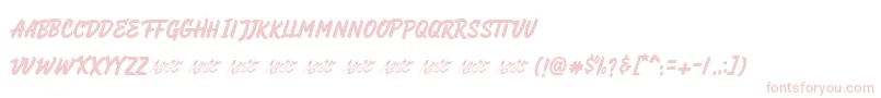 HeyBrights Font – Pink Fonts on White Background