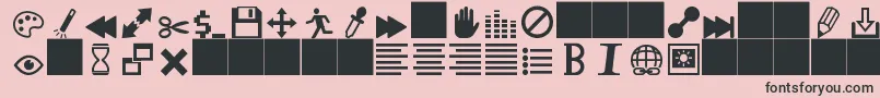 heydings controls Font – Black Fonts on Pink Background