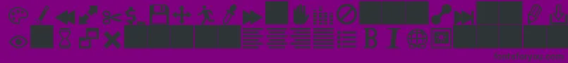 heydings controls Font – Black Fonts on Purple Background