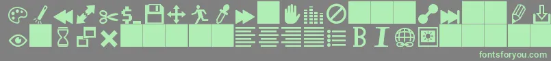 heydings controls Font – Green Fonts on Gray Background