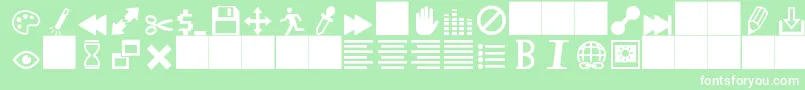 heydings controls Font – White Fonts on Green Background