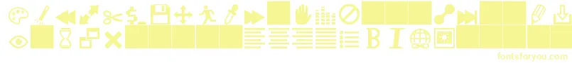 heydings controls Font – Yellow Fonts on White Background
