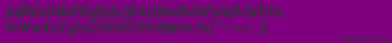 HFF Air Apparent Font – Black Fonts on Purple Background