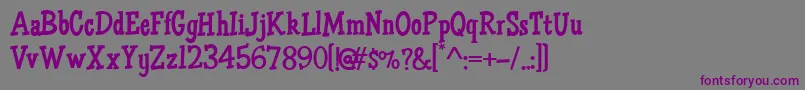Шрифт HFF Air Apparent – фиолетовые шрифты на сером фоне
