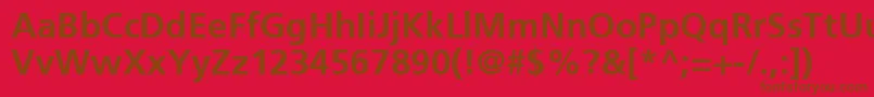 PfcatalogBold Font – Brown Fonts on Red Background
