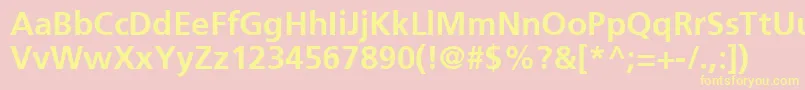 En savoir plus sur la police PfcatalogBold Police PfcatalogBold – polices jaunes sur fond rose
