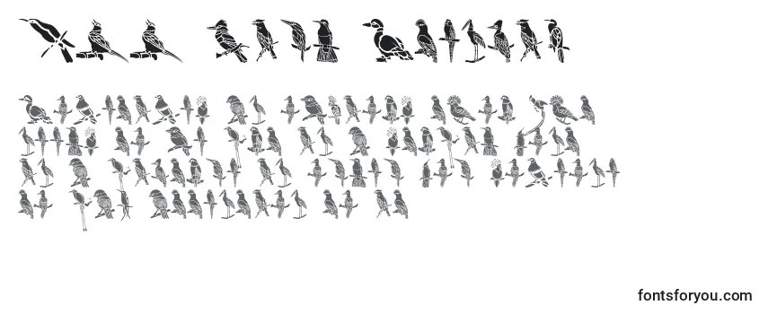 フォントHFF Bird Stencil (129542)