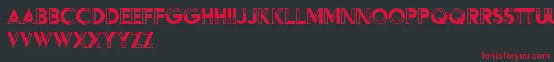 HFF Black Steel Font – Red Fonts on Black Background