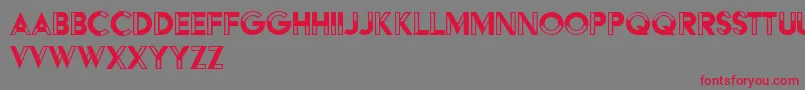 HFF Black Steel Font – Red Fonts on Gray Background