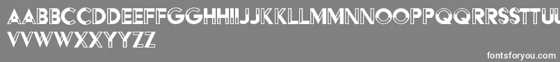 HFF Black Steel Font – White Fonts on Gray Background