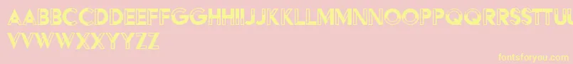 HFF Black Steel Font – Yellow Fonts on Pink Background
