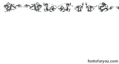 HFF Chinese Dragon font – national Fonts