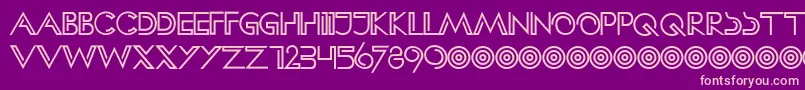 HFF Clip Hanger Font – Pink Fonts on Purple Background