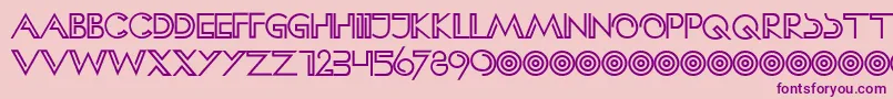 HFF Clip Hanger Font – Purple Fonts on Pink Background