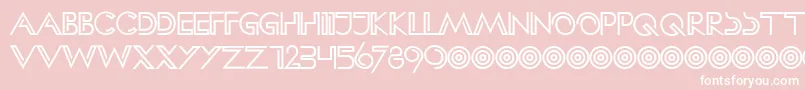 HFF Clip Hanger Font – White Fonts on Pink Background