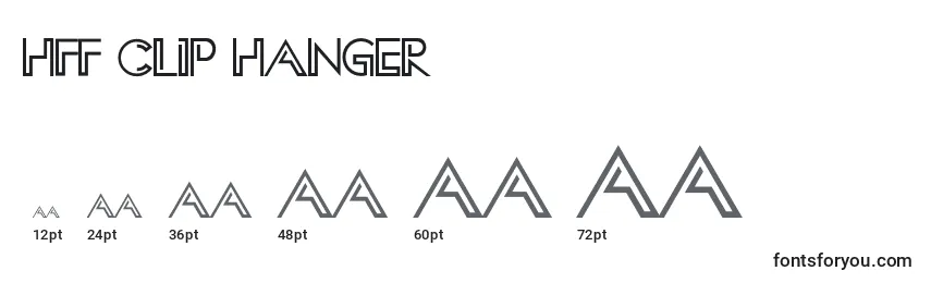 Размеры шрифта HFF Clip Hanger