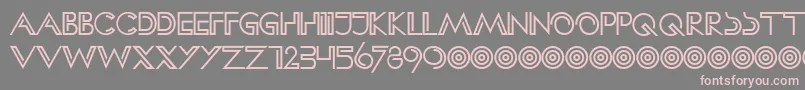 HFF Clip Hanger Font – Pink Fonts on Gray Background