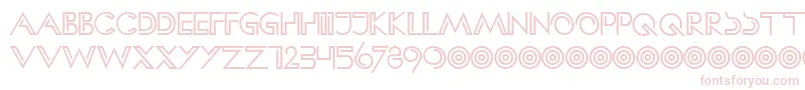 HFF Clip Hanger Font – Pink Fonts on White Background