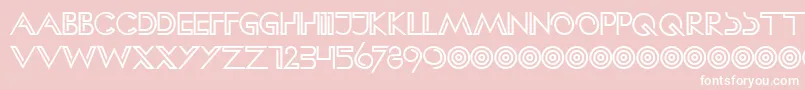 HFF Clip Hanger Font – White Fonts on Pink Background