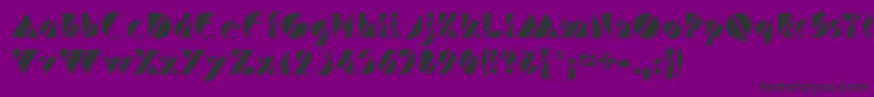 HFF Code Deco Font – Black Fonts on Purple Background