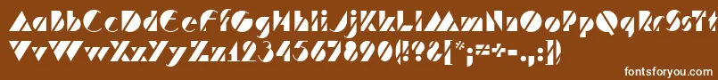 フォントHFF Code Deco – 茶色の背景に白い文字