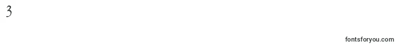 GarfeldantiqueLight-Schriftart – Schriften für die Ziffer 3