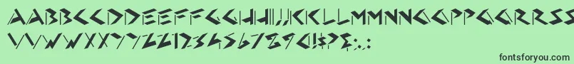 HFF Eye Sore Font – Black Fonts on Green Background