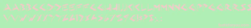 HFF Eye Sore Font – Pink Fonts on Green Background