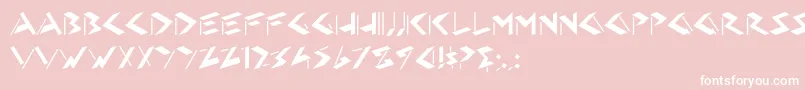 HFF Eye Sore Font – White Fonts on Pink Background