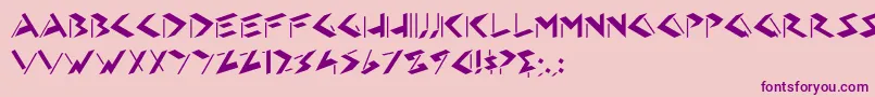 HFF Eye Sore Font – Purple Fonts on Pink Background