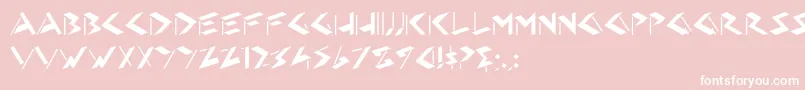 HFF Eye Sore Font – White Fonts on Pink Background