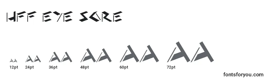 Размеры шрифта HFF Eye Sore (129552)