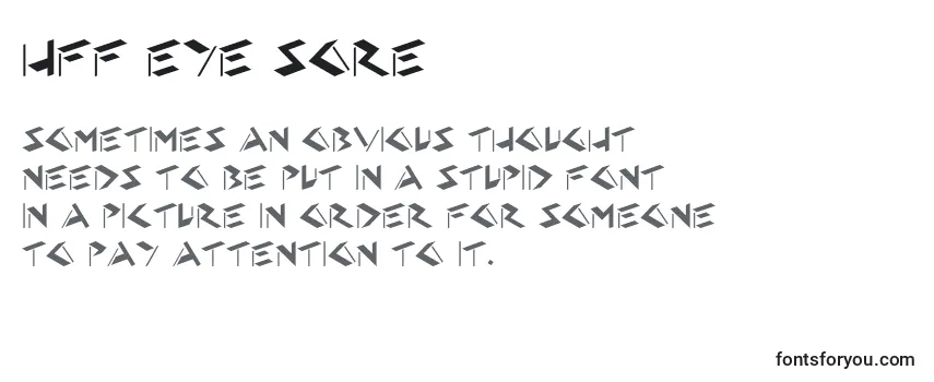 Обзор шрифта HFF Eye Sore (129552)