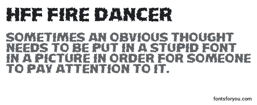 Schriftart HFF Fire Dancer