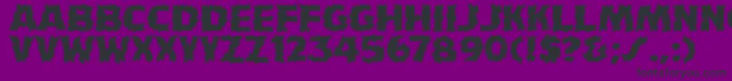 HFF Fire Dancer Font – Black Fonts on Purple Background