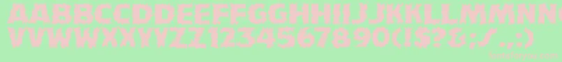 HFF Fire Dancer Font – Pink Fonts on Green Background