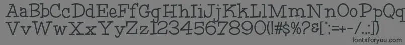 HFF Fourth Rock Font – Black Fonts on Gray Background