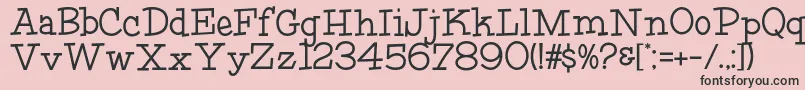 HFF Fourth Rock Font – Black Fonts on Pink Background