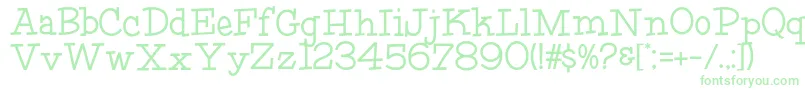 HFF Fourth Rock Font – Green Fonts