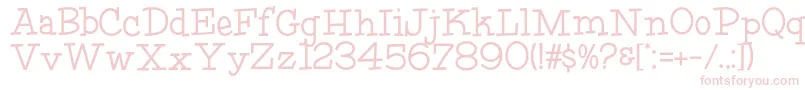 HFF Fourth Rock Font – Pink Fonts on White Background