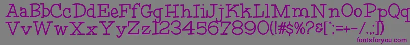 HFF Fourth Rock Font – Purple Fonts on Gray Background