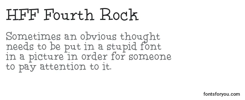 HFF Fourth Rock-fontti