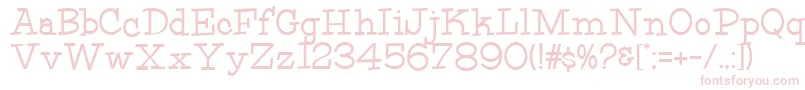 HFF Fourth Rock Font – Pink Fonts on White Background