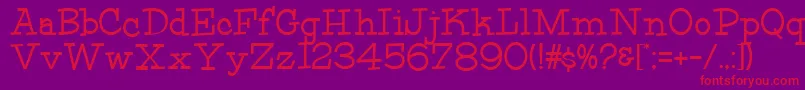 HFF Fourth Rock Font – Red Fonts on Purple Background